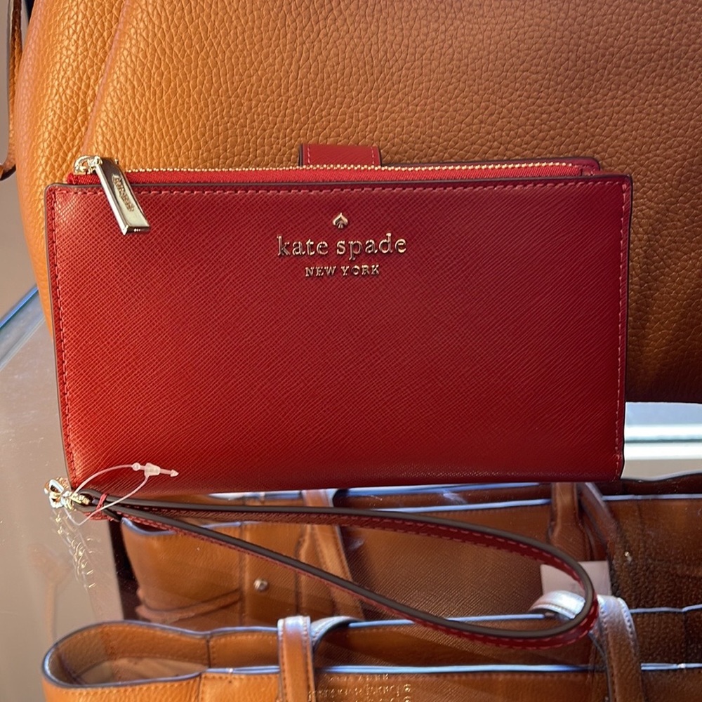 Kate Spade Red Wristlet Wallet